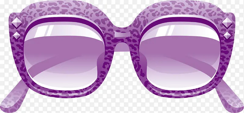 紫色简约沙滩眼镜
