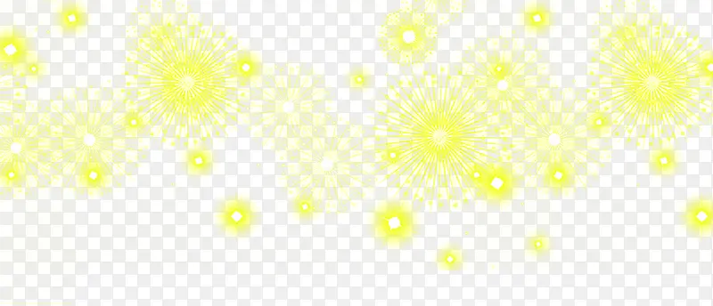 黄色星光年画装饰