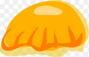 橙黄色卡通沙滩海边贝壳