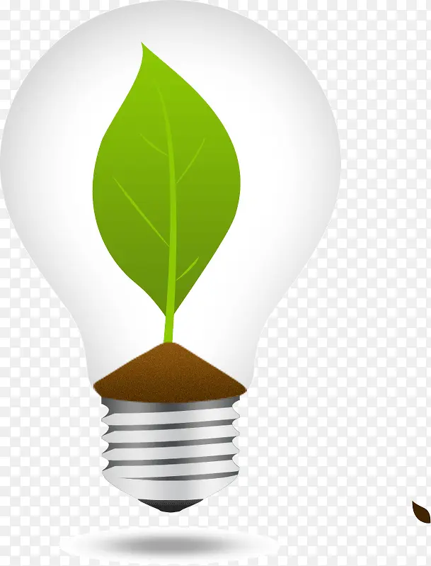 创意绿色能源灯泡