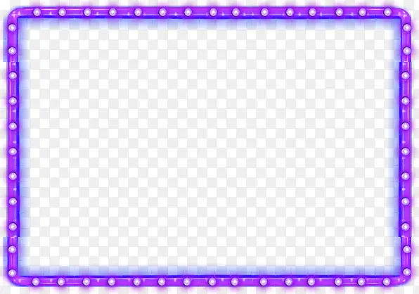 紫色灯泡边框
