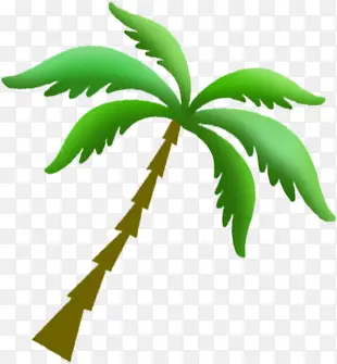 夏日植物沙滩椰子树