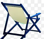 蓝色沙滩躺椅简约