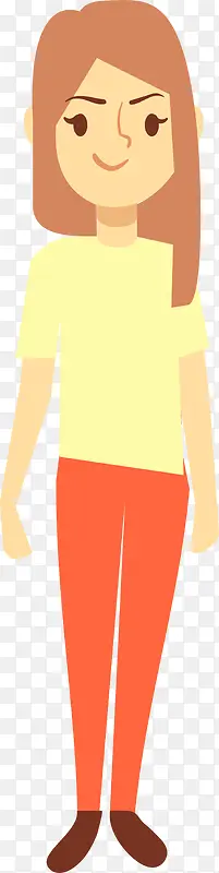 美丽女人人物插画