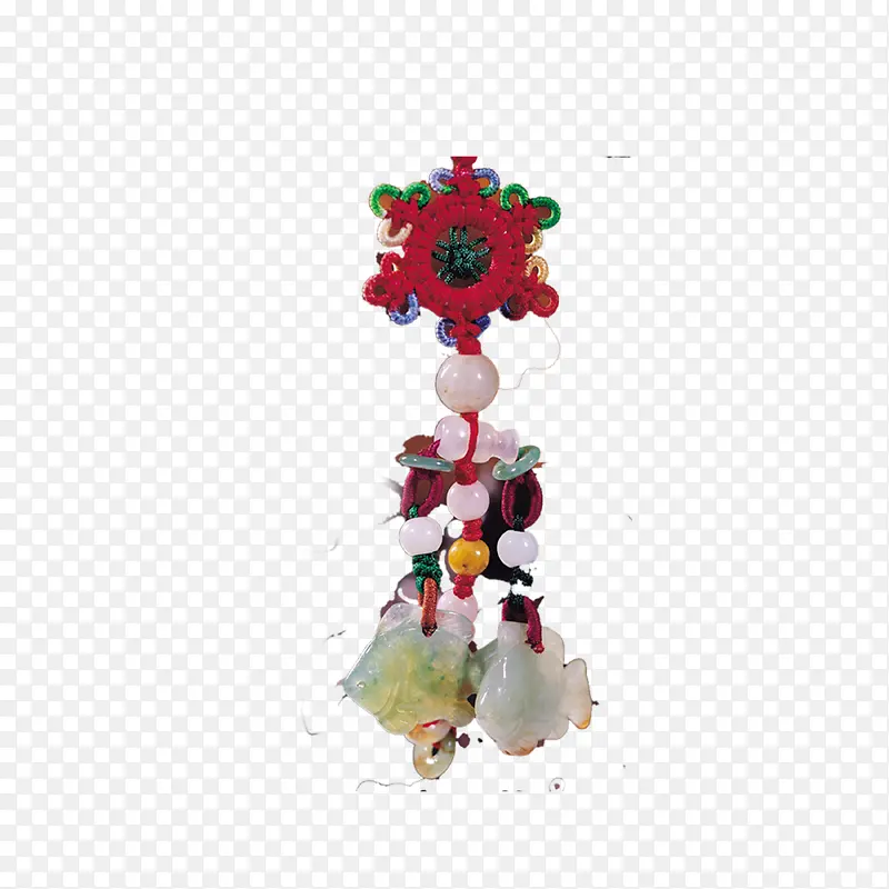 春节喜庆玉吊坠免抠图素材