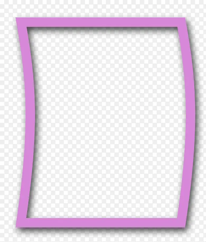 相框图标手绘边框 紫色边框