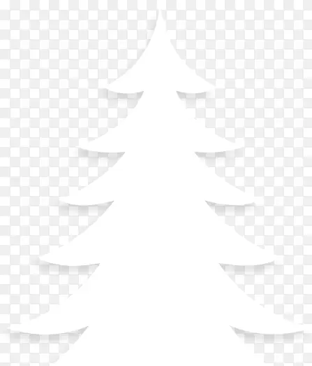 圣诞树圣诞松树白色圣诞树