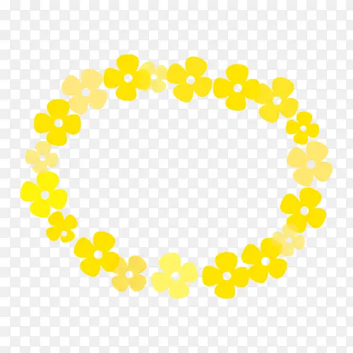 黄色精美花环