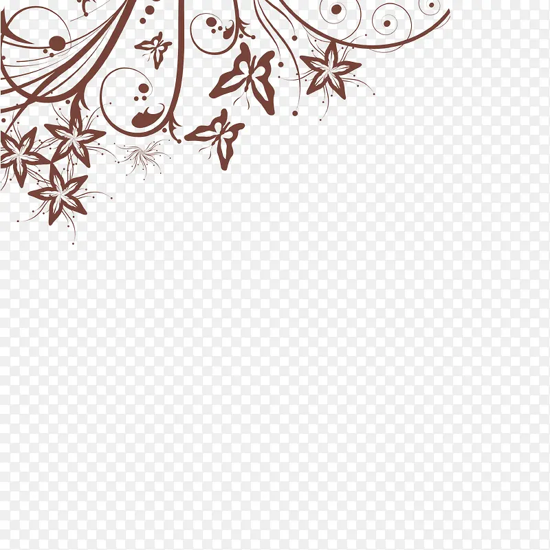 欧式花纹底纹矢量图