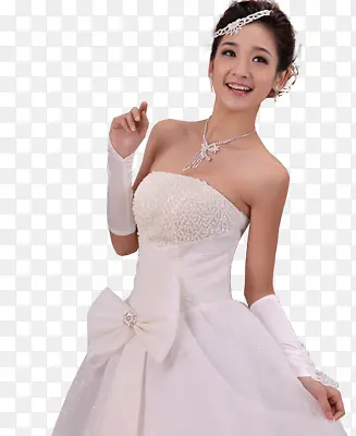 新娘白纱婚礼钻石