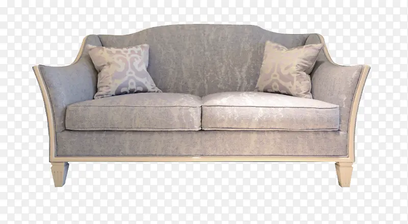 现代灰色花纹沙发
