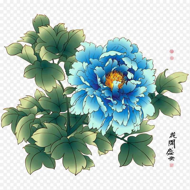 牡丹花纹