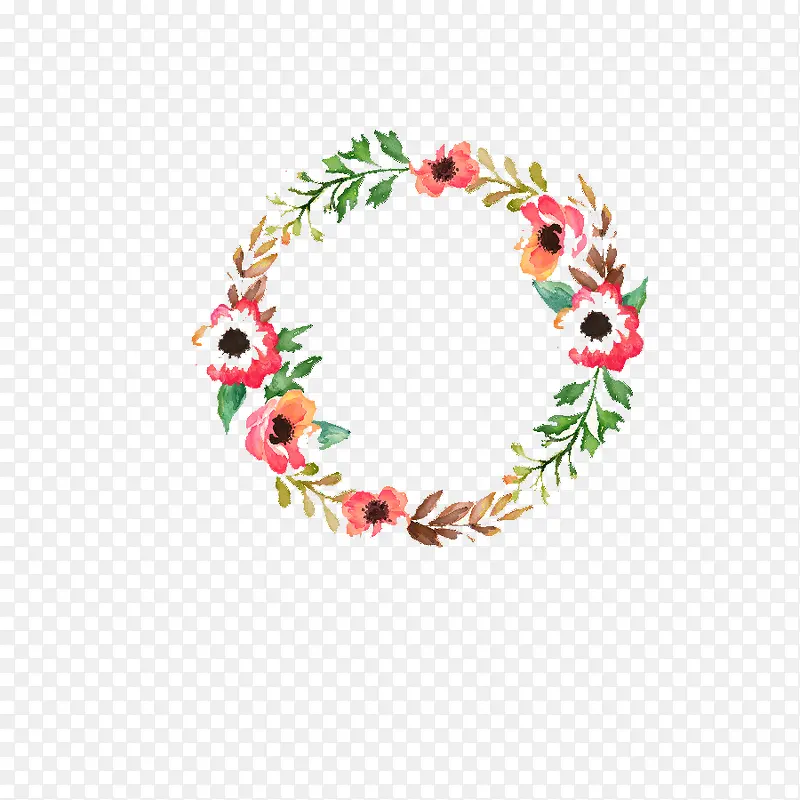 装饰元素 花环边框 花卉