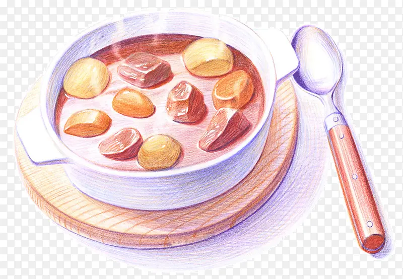 手绘美食