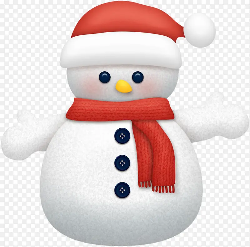 卡通小雪人