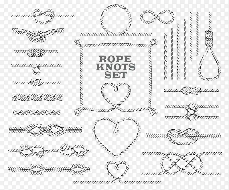 心形编织绳图片