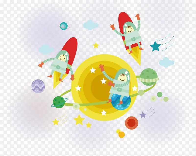 矢量行星元素设计