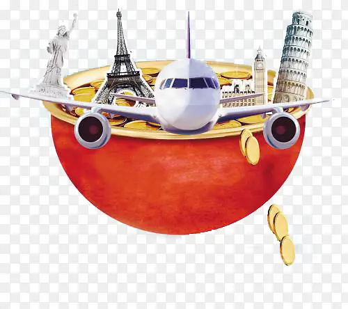 飞机旅行图