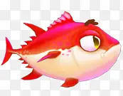 红色白色大眼鱼