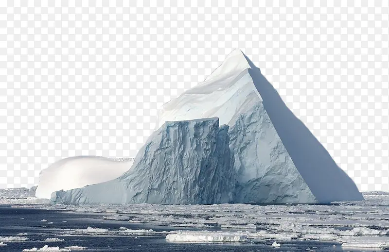 海面白色冰山