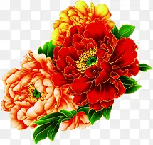 高清中国风花朵装饰