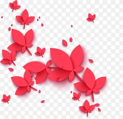 花朵中国风红花