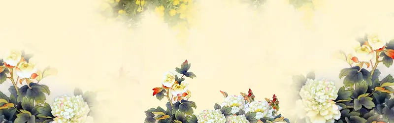 中国风花朵背景