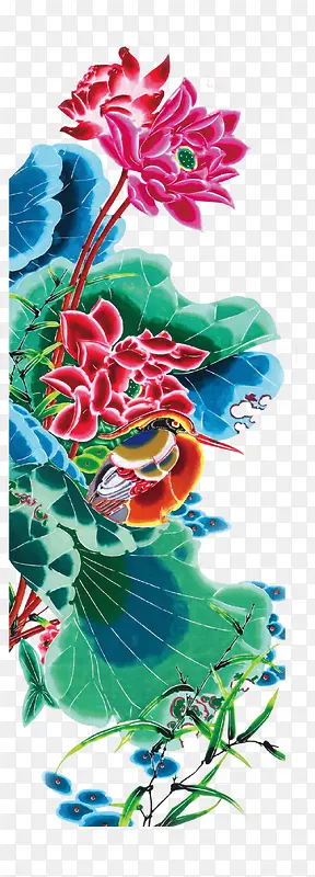 中国风手绘花