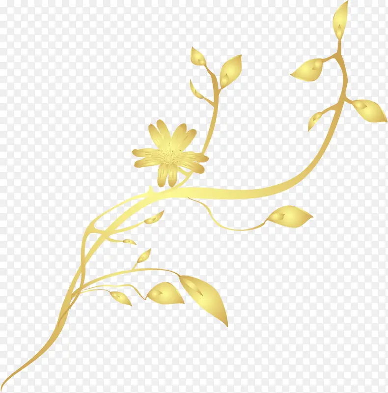 黄色藤蔓