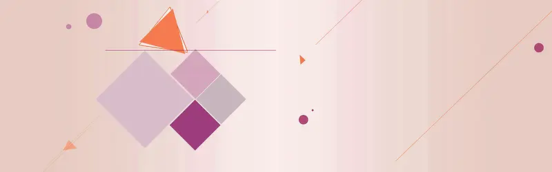 双几何体创意banner背景