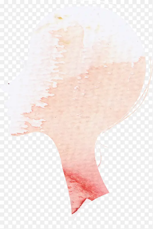 粉色唯美花纹人物