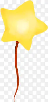 发光黄色星星设计
