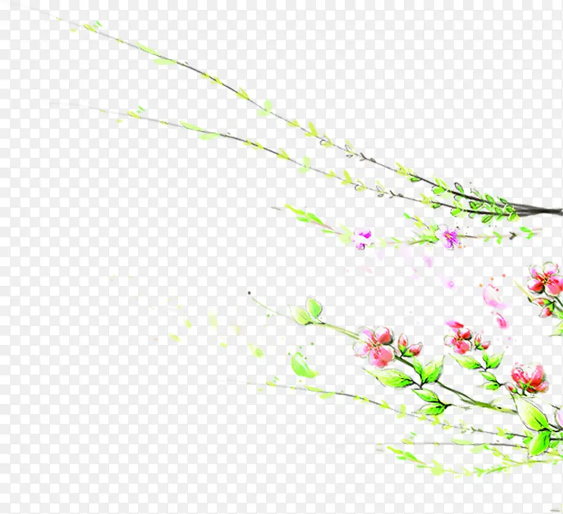 粉色春天唯美美景花朵