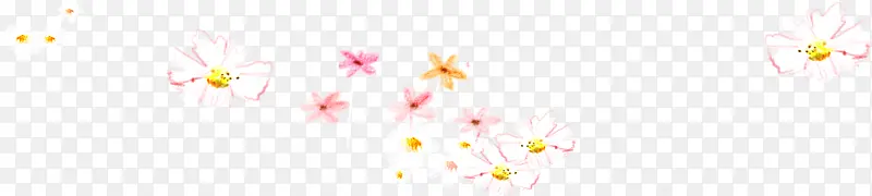 手绘粉色唯美花朵装饰