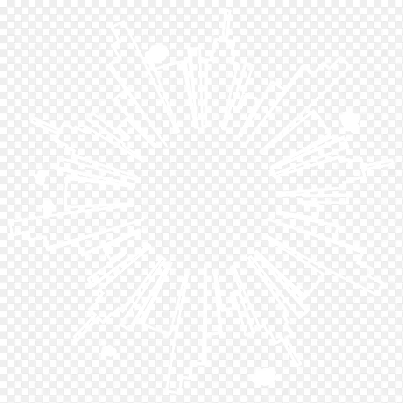 卡通白色发光光线装饰