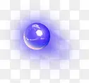 蓝色发光圆珠