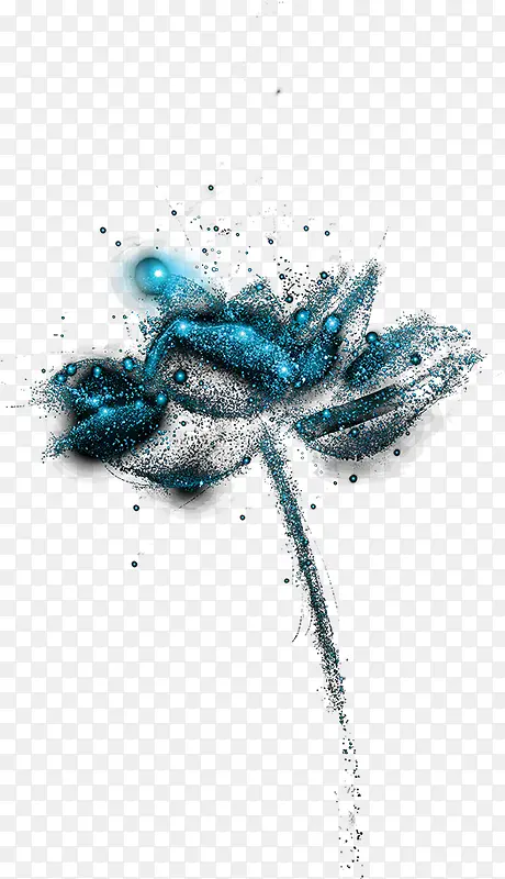 魔幻唯美发光花朵图形图案装饰