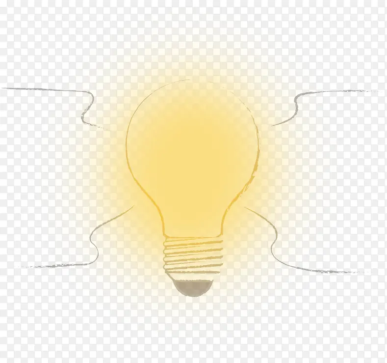 发光灯泡手绘