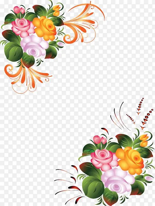 手绘花纹