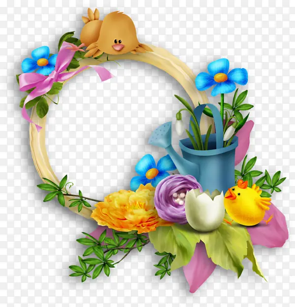 手绘花环