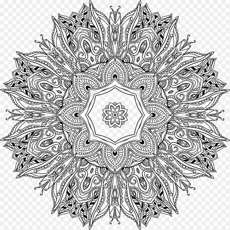 装饰抽象花纹图案