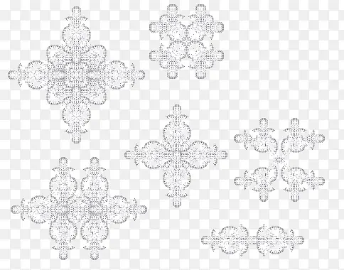 白色欧式花纹