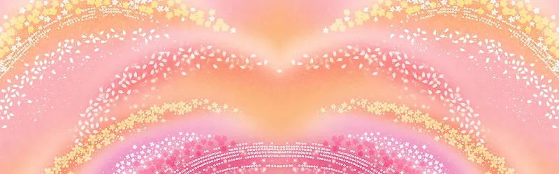 时尚花纹炫酷花瓣弧形背景banner