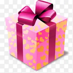粉红礼物情人节礼盒