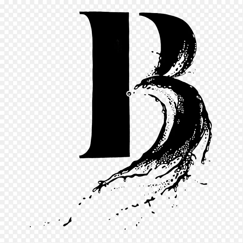 艺术字黑色字体变形BPNG图片素材下载_图片编号10372319-PNG素材网