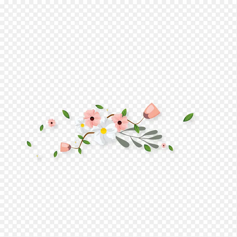 粉色花装饰