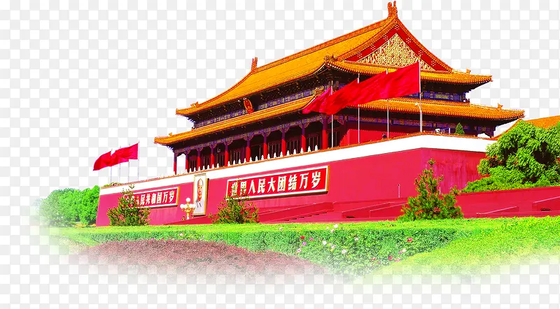 高清建筑物摄影红色