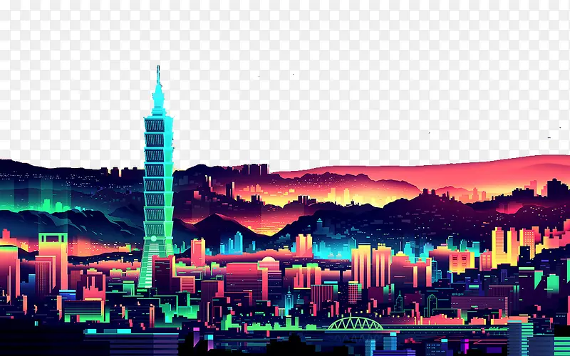 城市夜景建筑物背景PNG图片素材下载_图片编号10374672-PNG素材网