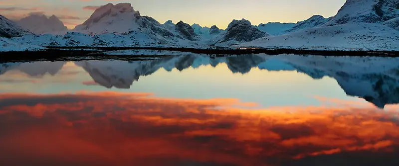 平静湖面背景