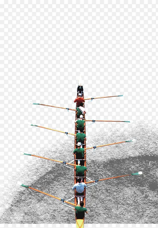 水墨赛船